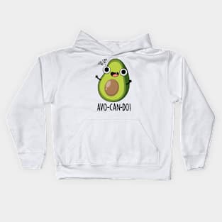 Avo-can-do Funny Avocado Puns Kids Hoodie